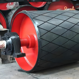 Conveyor Drive Pulley with Rubber Coat PU Coat And Ceramic Coat Lagging for Good Wear-resistant