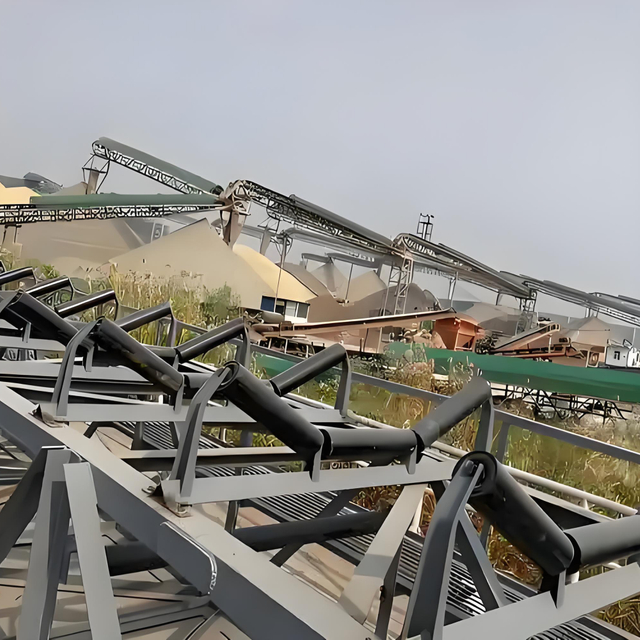 Belt Conveyor for Lime Aggregate Stone Crusher Mining Project
