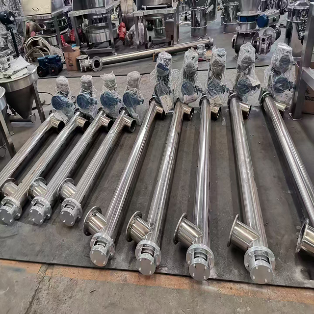 Stainless Steel Single Shaft Screw Conveyor for Food Industry